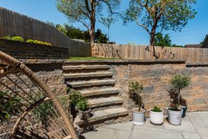 Sample Finish Raised Garden and Patio- click for photo gallery